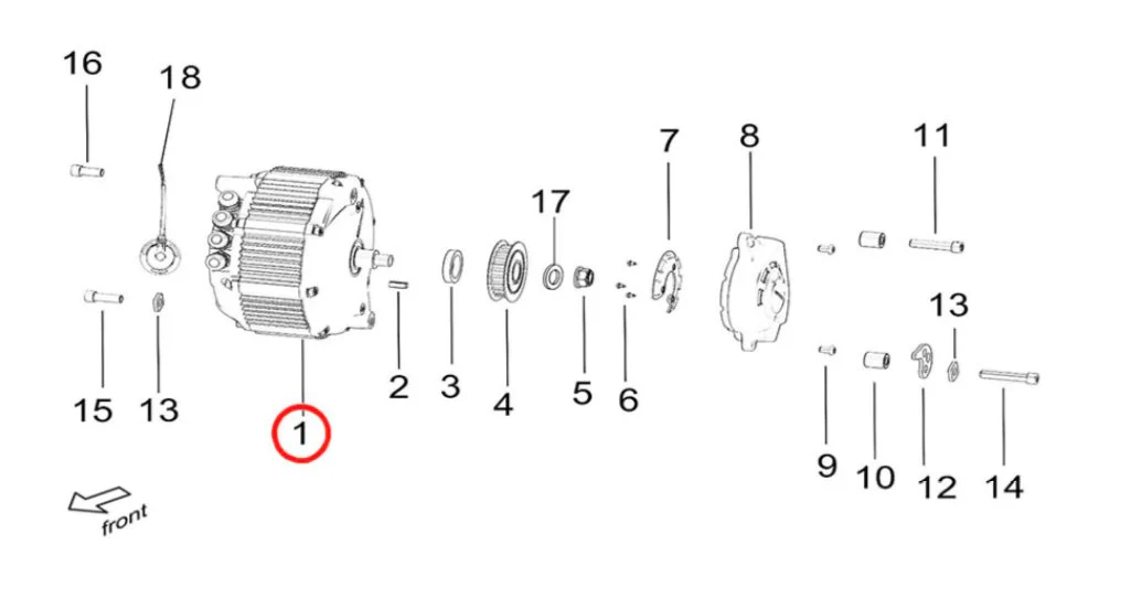 Motor Assembly for Surron Light Bee - Image 3